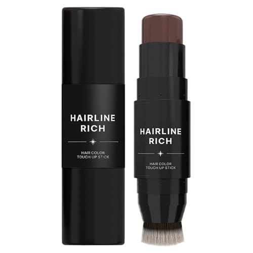 Barra para cubrir la rayita, barra para cubrir la raíz,Color de cabello para cobertura de canas | Lápiz para el cabello a prueba de sudor, barra de color para hombres, mujeres y adultos