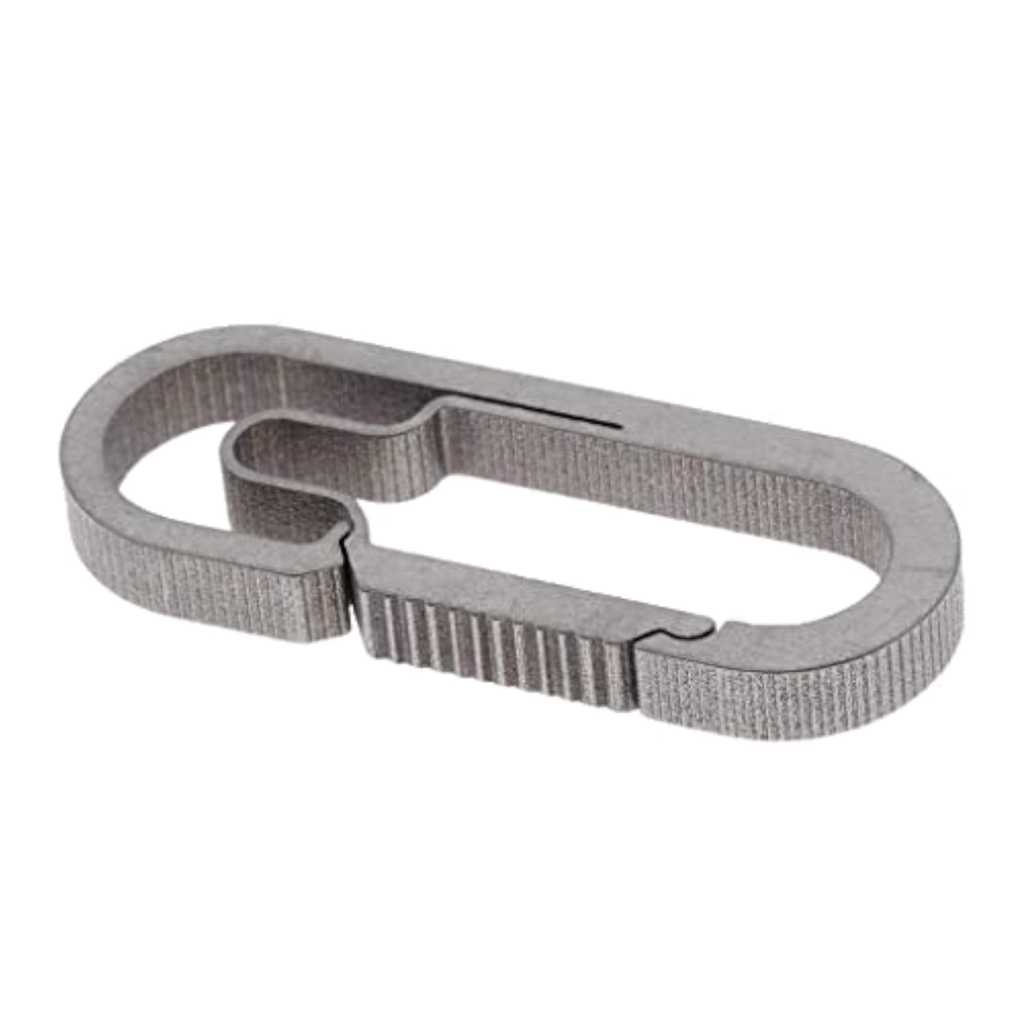 Titanium Alloy Buckle Carabiner Keychain Hook, Gray