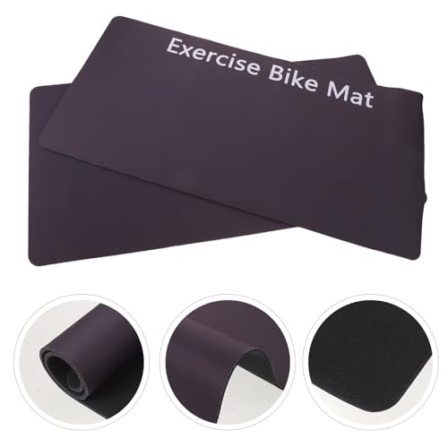 2 piezas de tapete de piso de goma negro para equipo de ejercicio con absorción de impactos miniatura 7