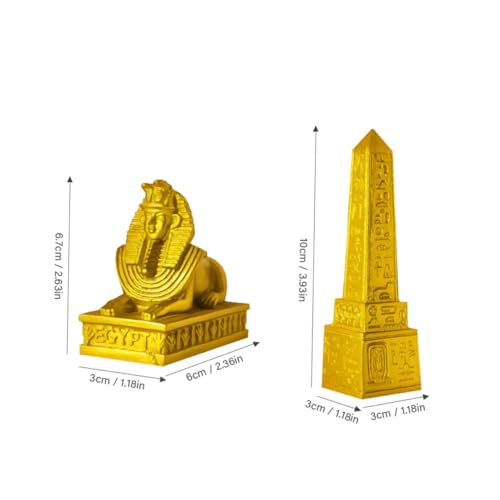Cabilock 5 Conjuntos Peças egípcias antigas decoração de casa decoração de escritório Acessórios par
