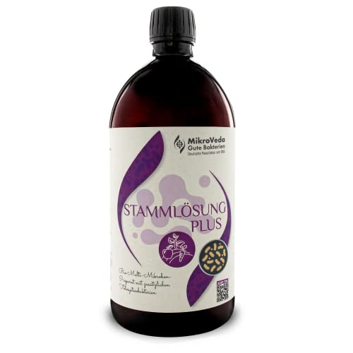 MikroVeda Solution pour souche Plus 1 l - Activateur de sol avec micro-organismes efficaces - Additifs organiques - 100 % naturels - Engrais biologique végétalien Cover