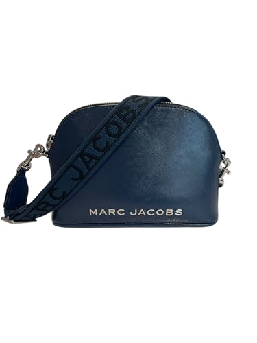 Marc Jacobs Small Dome Leather Crossbody Bag, Azure Blue, S, Crossbody