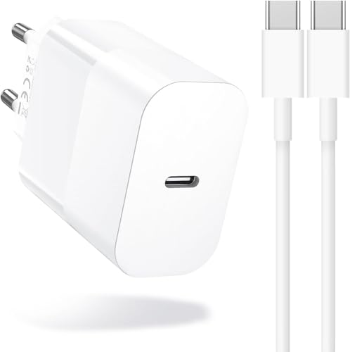 Amoner Caricatore USB C da 30 W, cavo USB C [Apple MFi Certified] cavo di ricarica iPhone per iPhone 16/15 Pro Max 15/16 Plus iPad Power Supply Fast Charger USB C Plug Fast Charging Cable USB C Power