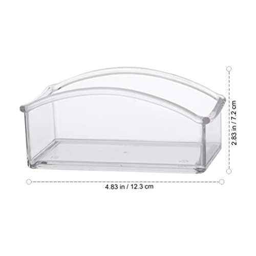 Zerodeko Acrylic Sugar Packet Holder, Clear Tea Bag Storage Packet, Sweetener Caddy Coffee Organizer Box Pantry Dispenser For Coffee Bar Office Home #TOP1