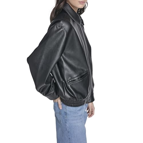 Image of Levi's Women's Faux Leather Relaxed Fit Bomber