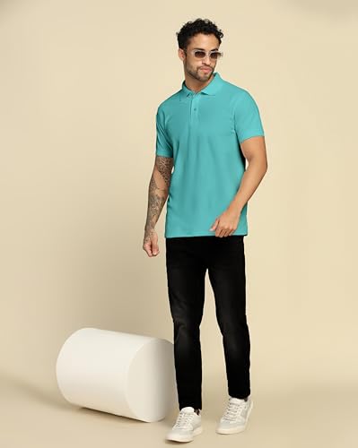 Image of VastraVibes Men's Polo Regular Fit T-Shirt