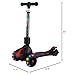 Hover-1 Ziggy Folding Kick Scooter for Kids (5+ Year Old) | Features Lean-to-Turn Axle, Solid PU Tires & Slim-Design, 110 LB Max Load Capacity, Safe, Black
