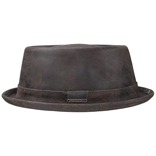 Stetson Pennsylvania Pigskin Hat Men Brown 7 1/4-7 3/8