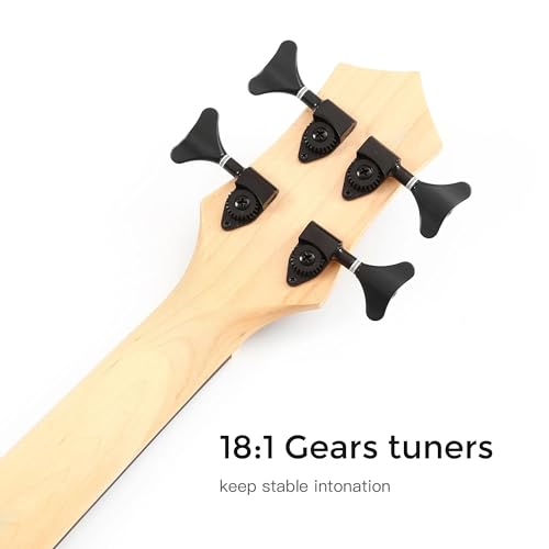 ukulele Bass Fretted Elektryczny Bas Ukulele Z Torbą Koncertową