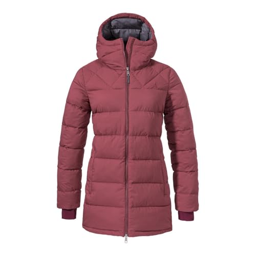 Parka isolée Boston d'hiver Schöffel manteau violet femme taille 40 chaud