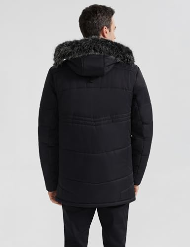 Orolay Men's Winter Warm Jacket Hooded Mountain Parka with Faux Fur3
