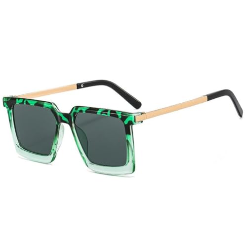 Lunettes de soleil carrées femmes et hommes UV400 verres dégradés chic
