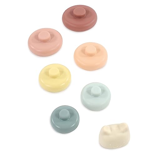 Image of Hudson Baby Silicone Stacking Toy, Kitten, One Size
