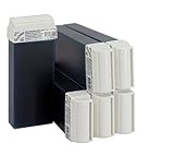 6 premium cartucce de roll-on con cera de azuleno. Ideal para todo tipo de pieles. Las propiedades antiinflamatorias del azuleno ayudan a reducir la irritación y el enrojecimiento, dejando la piel nueva.