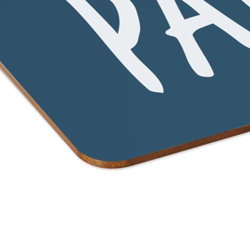 Sets de table souples dessous en liège napperons bleu grand format