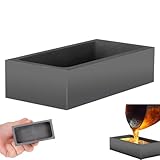 Gadpiparty Graphit Hochreiner GraphitbehäLter 10X5X2.5Cm Schmelztiegel Graphittiegel FüR Labor Metallguss Barrenform Gussformen FüR Metall