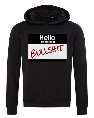 Sweat à capuche noir avec message ironique parfait pour vos moments de détente et sorties urbaines