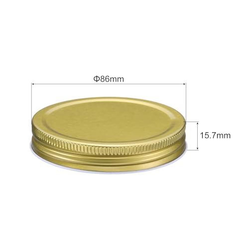 Couvercle bocal Mason anti fuite pour remplacer les fermetures rouillées 86 mm doré