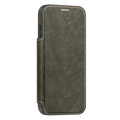Étui iPhone Air gris idéal pour voyager avec coque amovible et fente carte