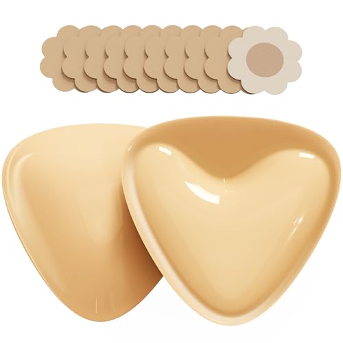 Push up Sticky Bra Pads Inserts, Double Sided Invisible Lift Adhesive Boob Breast Inserts, Women Stick on Bra