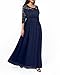 Mother Of The Bride Dress Plus Size Navy Blue Bridesmaid Formal Maternity Wedding Long Dress Sleeves For Prom Elegant