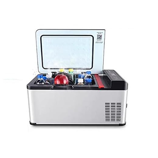 XIAOLIN Car Kylskåp 17 Liter 12/04v Bilkylskåp Portabel Camping Frys Elektrisk Kall Låda För Båtresor Picnic, -25 ℃ Till 20 ℃ / Låg Konsumtion