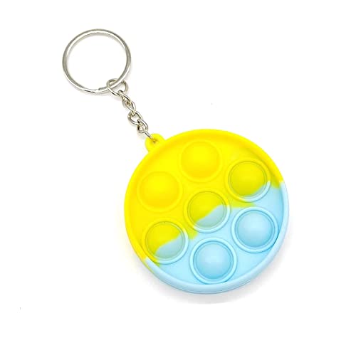 Image of LITTLEMORE Pop it Set (Pack of 3) Jumbo Unicorn Pop it Fidget Toy, Kids Toys, Pop Bubble Fidget Toys Big Size �136 Bubbles - (Multicolor) (As per Availability) (Roundkeychain)