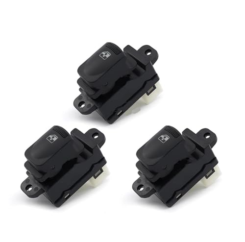 LHVHPKUKAN 93570-1E110 Ajuste for Hyundai Fit for Accent 2007-2010 Delantero izquierdo LHD Interruptor de ventana eléctrica Control Bloqueo Levantador Botón de vidrio 93580-1E000 Conjunto(3 Single Swi