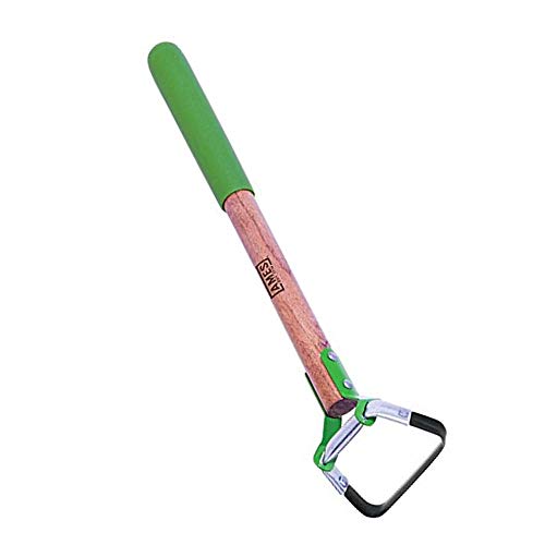 AMES 1985450 Mini Action Hoe with Hardwood Handle and Cushion Grip, 14 Inch