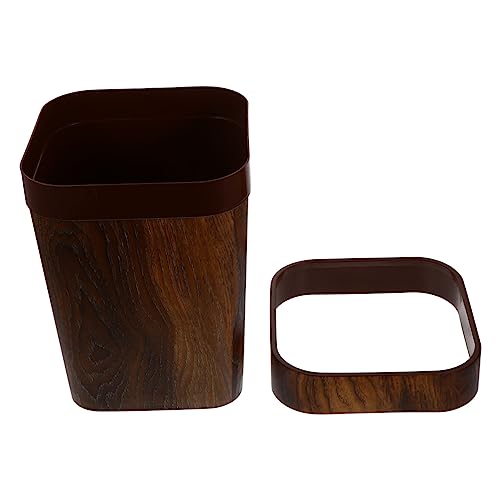 Cubo basura plastico hogar papelera cuadrada pequeña para residuos compactos
