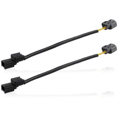 GoaMotors LED DRL Adapter Harness Connector Compatible with Honda Accord 4cyl 2013-2015 with High Beam Headlight Swap DRL to Parking Light Connector Pigtail 2Pcs Replace 7282-2090-30