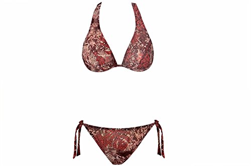 Maillot de bain deux pièces Solar pour valoriser les formes féminines taille 44 marron