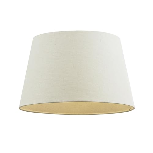 Betta Lighting Decorative Table/Floor Lampshade - 8-Inch Empire Drum Lamp Light Shade in Cream Fabric - 40W E14/B22 Candle Incandescent or LED (Not Included)