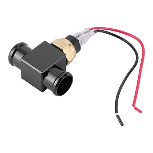 Interruptor De Temperatura Del Agua, Termostato Interruptor De Temperatura Del Agua Radiador Refrigerante Sensor De Temperatura Del Ventilador Para Motocicleta ATV Vehículo Todo Terreno(Negro)