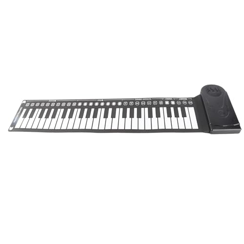 Roll the Piano with Speaker 49 Keys 16 Tones 10 Rhythms Portable Keyboard Piano for Music Enthusiasts