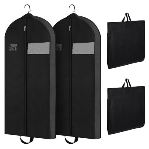 GSrenyu 60" Dress Bags Covers Long Garment Bags for Storage and Travel