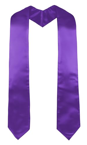 GraduatePro Plain Graduation Stole for Unisex Adults Sash 60