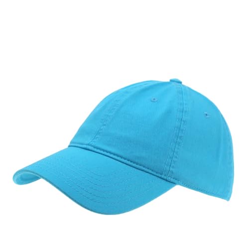 Image of Classic Washed Cotton Baseball Cap - Vintage Adjustable Dad Hat, Curved Bill for Men Women, Outdoor Everyday Wear