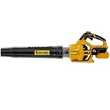 Neareen Cordless Leaf Blower, 600 CFM/125 MPH Turbo Boost Compatible with Dewalt 20V Max Battery, Brushless Motor, Variable Trigger and Speed Lock, Ergonomic 3.5LBS for Driveway & Yard, Tool Only
