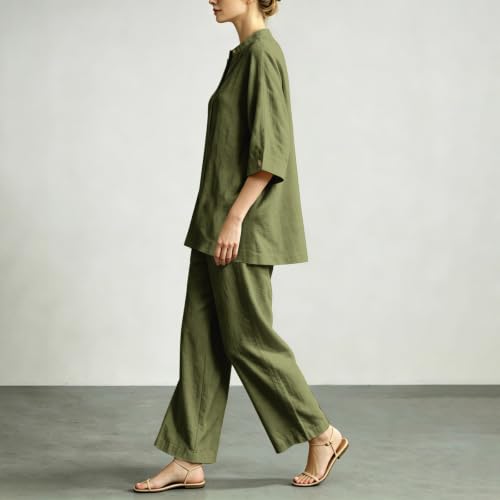 Conjunto de lino para mujer: olvídate del calor con estilo fluido 4