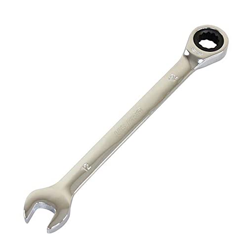 US PRO 12mm Ratchet Spanner Wrench 72 Teeth Open & Ring End Wrench