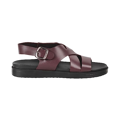 Image of Metro Men's Strappy Stylish Casual Everyday Faux Leather Sandal