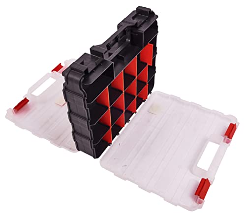 Amtech S6463 Double-Sided Storage Box Organiser, Screw Box, Assortment Box for Hardware, 34 Adjustable Compartments 4 Amtech S6463 Double-Sided Storage Box Organiser, Screw Box, Assortment Box for Hardware, 34 Adjustable Compartments - Image 4