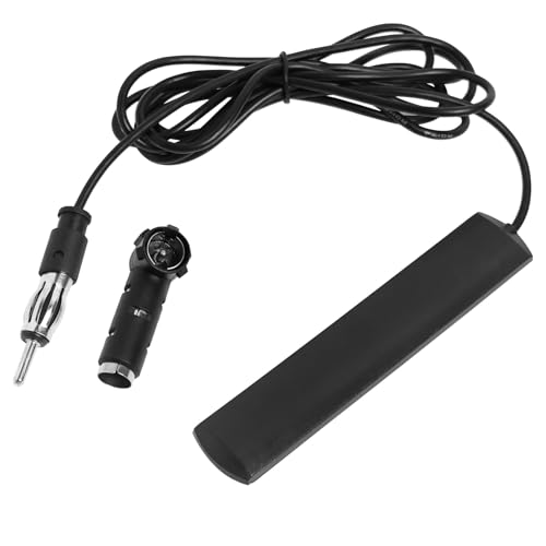 Autoradio Antenne FM Scheibenantenne Universal, FM Auto Antenne Patch Windschutzscheiben Paste, FM Autoradio Scheibenantenne mit DIN-Stecker, für Fahrzeug Auto LKW SUV Radio Stereo Empfänger Tuner