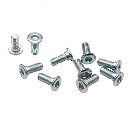 M8x1.25 Bolt Screw Sets for Disc Brake Rotor, Pack of 10