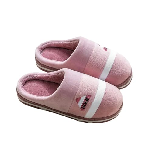 Pantoufles de coton en peluche violette taille 38-39 pour hommes et femmes