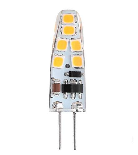 Best to Buy® (6-Pack) Dimmable 1.8-Watt T4 G4 LED Bulb 12-30V AC/DC, 12SMD2835 1.8W Warm White Color (Jc10 Bi-pin 10-18w Replacement) -  BTB, H&PC-56843