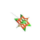 Zanthicia Großer, handgefertigter Lotusdrachen für Küsten und Binnenregionen – ideal zum Fliegen. Dreidimensionaler Lotusdrachen für Kinder und Erwachsene, Grün, 100 cm x 38 cm