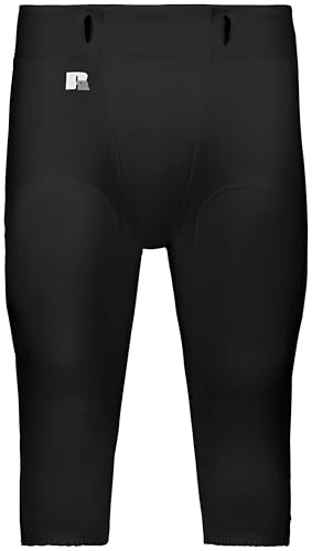Russell Athletic Mens Practice Football Pant - Durable Gear and Practice Pants for Athletes Perfect for Team Training PE Black