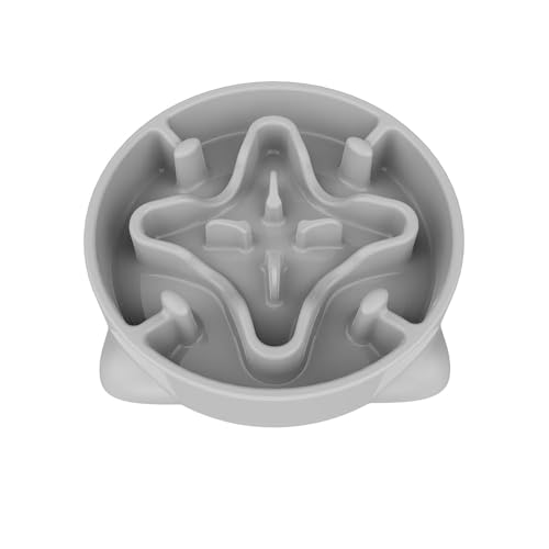 早食い防止 食器 犬 エサ皿 ゆっくりミール 肥満予防 健康維持 小型犬 大型犬 フードボウル 滑り止め付 猫 餌入れ 洗いやすい (M)